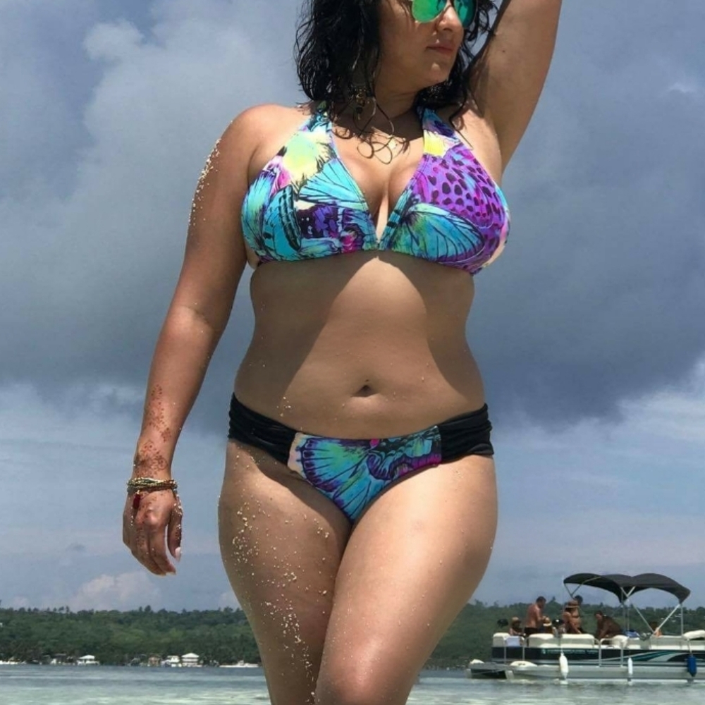 Triangle top bikini xl large bust plus size